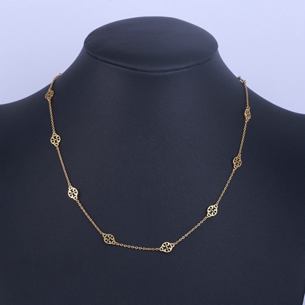 Tory Burch Elegant Gold Necklace